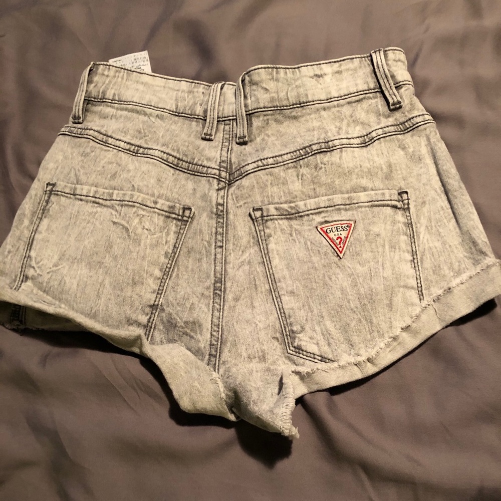 Guess white washed shorts